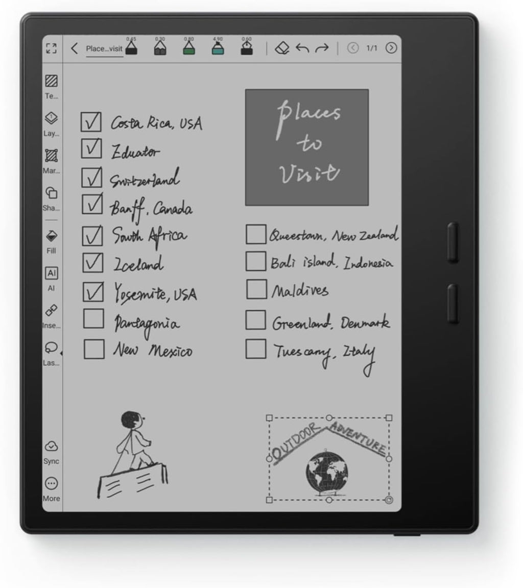 Tablette tactile BOOX Tablet Go Color 7 Gen II E Ink 4G 64G, compatible avec stylet actif InkSense