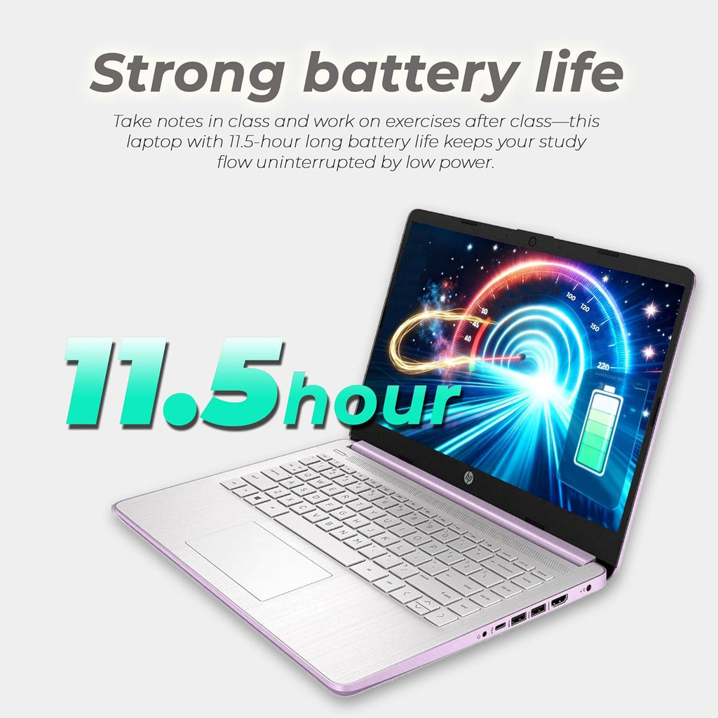 Ordinateur compact portable HP Ultrabook avec Office 365 et Copilot AI • Processeur Intel quadricœur • 1,1 To de stockage (1 To OneDrive et 128 Go SSD) • 8 Go de RAM • Windows 11 (sans écouteurs)