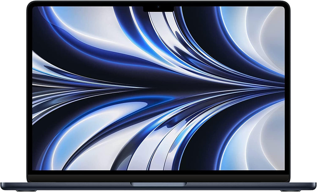 Apple MacBook Air 2022 avec puce Apple M2, écran 13 pouces, 8 Go de RAM, stockage SSD de 256 Go, couleur Minuit (reconditionné)