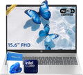 Dernier ordinateur compact portable professionnel HP 15,6" FHD, processeur Intel Dual Core, 8 Go de RAM, SSD PCIe 256 Go, Wi-Fi 6, Copilot AI, lecteur de carte SD, Windows 11 Professionnel avec Office 365 pour le Web (travail et études).