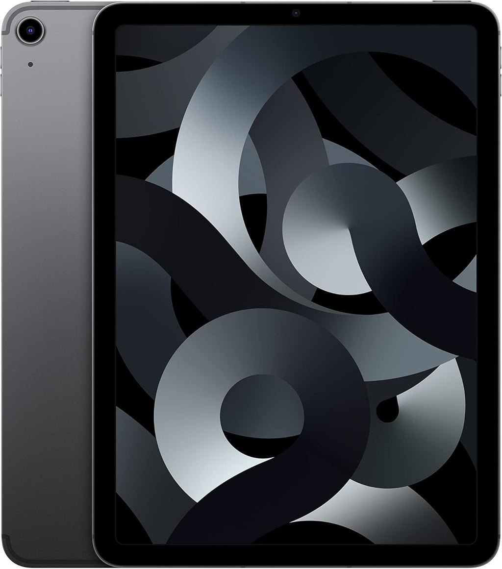 Apple iPad Air 5e génération (10,9 pouces, Wi-Fi + Cellular, 256 Go) 2022 - Gris sidéral (Reconditionné Premium) pratique