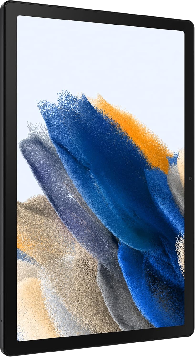 Tablette tactile Samsung Galaxy Tab A8 10,5" 32 Go Android, écran LCD, contenu pour enfants, Smart Switch, mémoire extensible, batterie longue durée, charge rapide, version US 2022, gris foncé