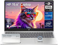 Ordinateur compact portable HP 15 pouces tactile FHD IPS, idéal pour les étudiants et les professionnels, processeur Intel Core i5 à 10 cœurs de 13e génération (supérieur à l'i7-1255U), Windows 11 Pro, pavé numérique, argent, 8 Go de RAM, SSD de 512