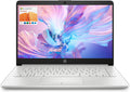 Ordinateur compact portable HP pour étudiants et professionnels, écran HD 14 pouces, processeur Intel Quad-Core N4120, 8 Go de RAM DDR4, 64 Go de stockage eMMC, abonnement d'un an à Office 365, webcam, port RJ-45, HDMI, Wi-Fi, Windows 11 Famille