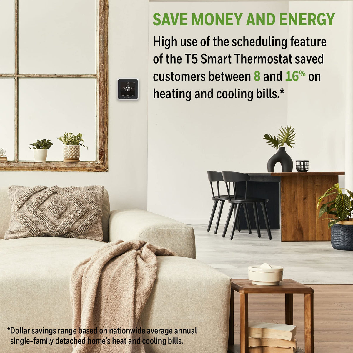 Thermostat intelligent WiFi HONEYWELL HOME RTH8800WF2022 T5 - Compatible doté de Alexa