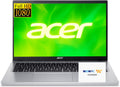Ordinateur compact portable Acer Aspire Slim | Écran Full HD 15,6 pouces | Processeur Intel Core 3 N355 à 8 cœurs | 8 Go de RAM | SSD 128 Go | Compatible avec Copilot AI | Microsoft Office sur le Web | HDMI | Wi-Fi 6 | Windows 11 | Souris non incluse