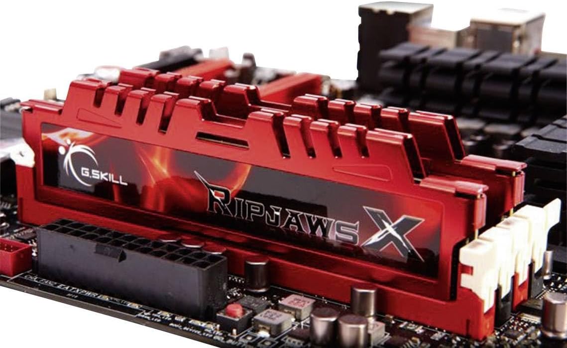 Mémoire RAM DDR3 G.SKILL RipjawsX Series (XMP) 16 Go (2 x 8 Go) 1600 MT/s CL10-10-10-30 1,50 V pour ordinateur de bureau U-DIMM (F3-12800CL10D-16GBXL) – Modèle pratique