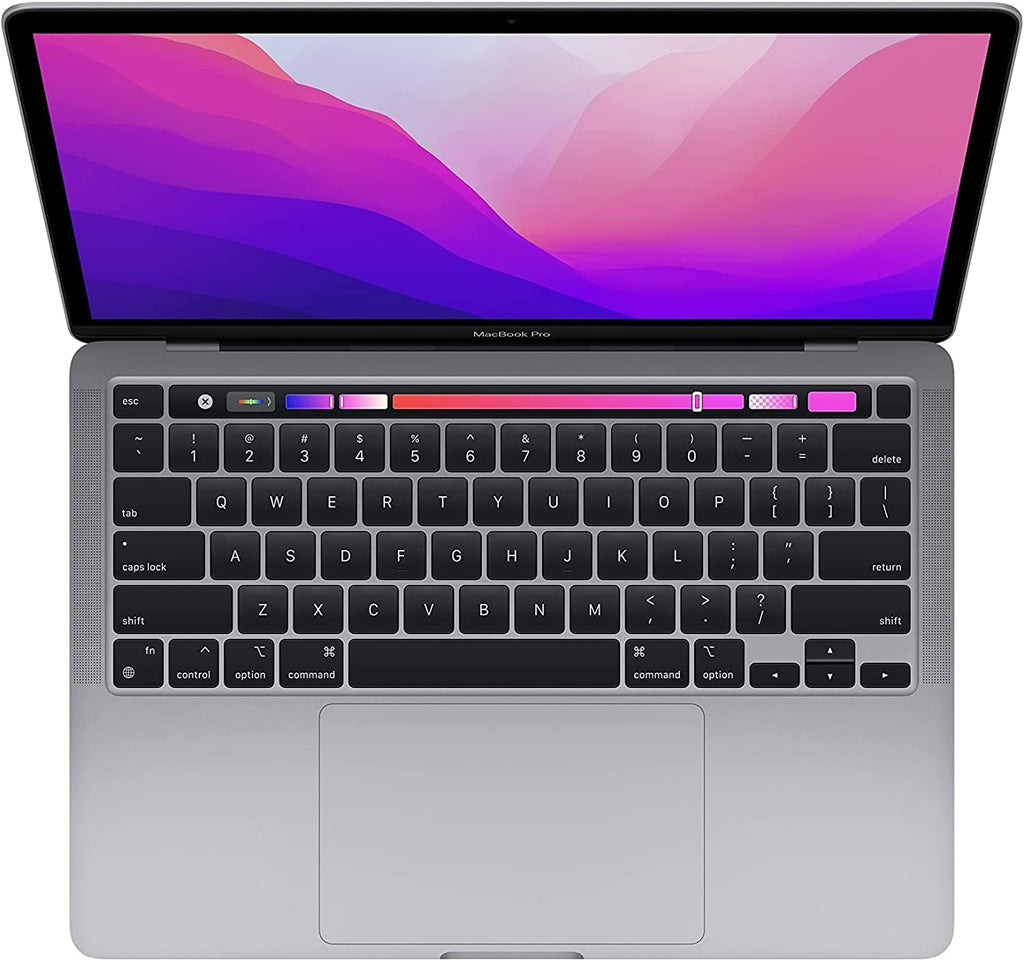 MacBook Pro 2022 d'Apple avec puce Apple M2 (13 pouces, 8 Go de RAM, 256 Go de stockage SSD) (clavier QWERTY anglais) Gris sidéral (reconditionné)