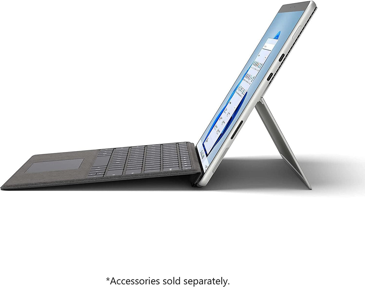 Tablette Microsoft Surface Pro 8, écran tactile 13 pouces, processeur Intel i5 Evo, 8 Go de RAM, SSD 128 Go, Windows 11, Surface Laptop - Appareil seul - Platine (Dernier modèle) (Reconditionné)