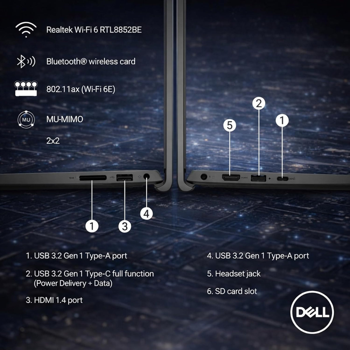 Ordinateur compact portable professionnel Dell Inspiron 15,6" FHD tactile, processeur Intel Core i5 de 13e génération (supérieur au i7-1250U), 12 Go de RAM, 768 Go de stockage (SSD de 256 Go et disque dur externe de 512 Go), Windows 11, Office 365