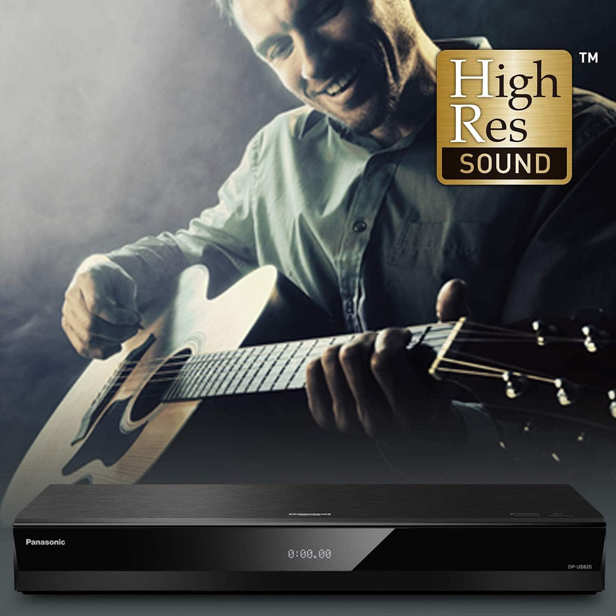 Lecteur Blu-ray/DVD 4K Panasonic doté de Dolby Vision et HDR10+, lecture vidéo Ultra HD de qualité soignée, audio haute résolution et assistance vocale - DP-UB820-K (Noir)