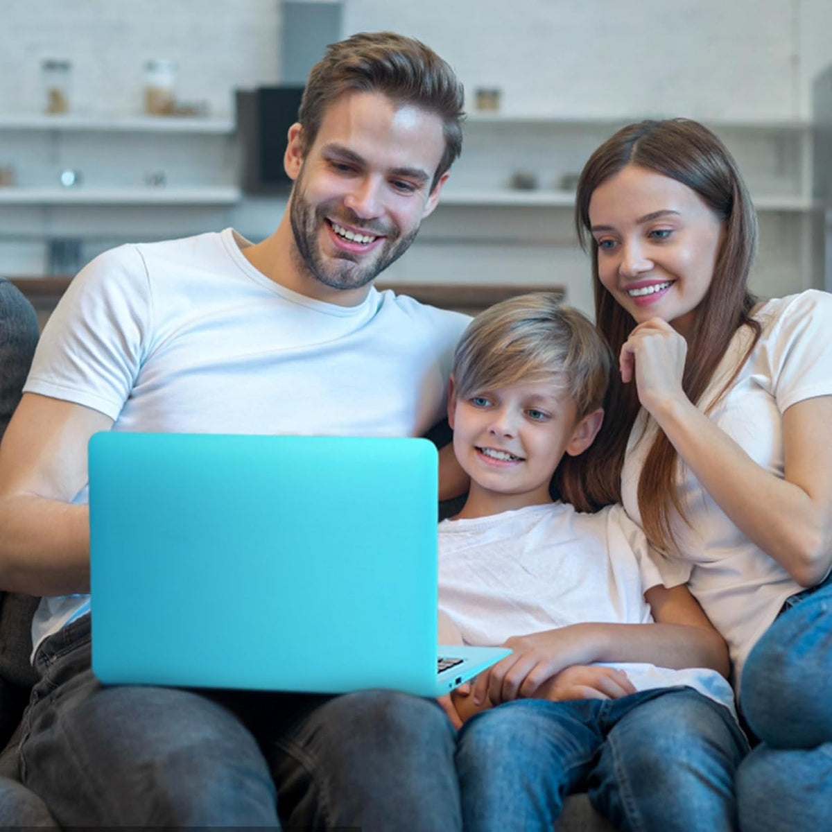 Ordinateur compact portable G-Anica (10,1 pouces), processeur quadricœur sous Android 12.0, netbook avec Wi-Fi, webcam et Bluetooth, mini ordinateur compact portable avec sacoche, souris et tapis de souris pour enfants et adultes (bleu)