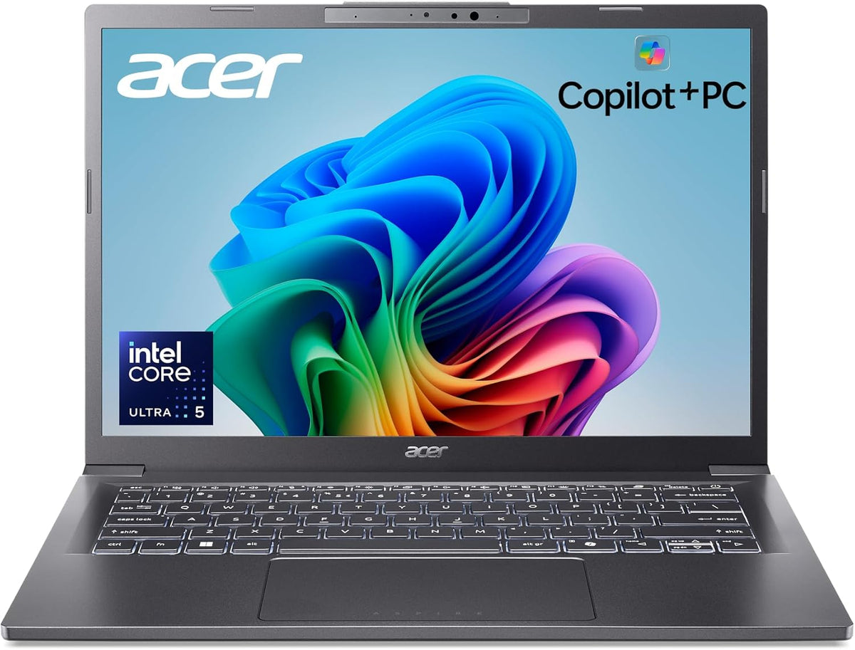 PC Acer Aspire 14 AI Copilot+ | Écran 14" WUXGA | Processeur Intel Core Ultra 5 226 V | NPU : jusqu'à 40 cœurs - GPU : jusqu'à 53 cœurs | Intel ARC 130 V | 16 Go LPDDR5X | SSD 512 Go | Wi-Fi 6E | A14-52M-51S1