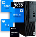 Ordinateur de bureau Dell Optiplex 3060 | Intel i5-8500 (3,2 GHz) | 32 Go de RAM DDR4 | Disque SSD de 1 To | Wi-Fi intégré | Bluetooth | Windows 11 Professionnel | PC pour un usage domestique ou le bureau (Reconditionné)