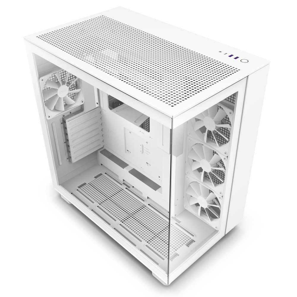 Boîtier PC gaming H9 Flow double chambre ATX moyen tour – Modèle pratique