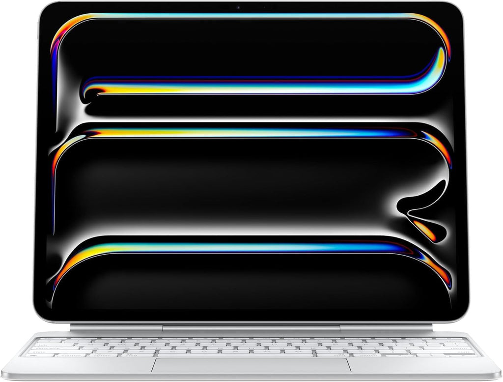 Étui-clavier Magic Keyboard pour iPad Pro 13 pouces (clavier QWERTY anglais), blanc (reconditionné) pratique