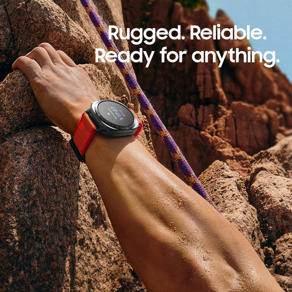 Présentation : Samsung Galaxy Watch Ultra (2025) 47 mm LTE, boîtier en titane, coaching du sommeil avancé, coaching de course, score d'énergie, suivi de la fréquence cardiaque, GPS, argent titane, version américaine, garantie 2 ans