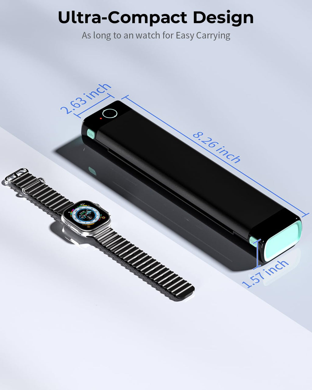 Imprimante thermique facile à transporter à connectivité sans fil Bluetooth PHOMEMO pour les déplacements