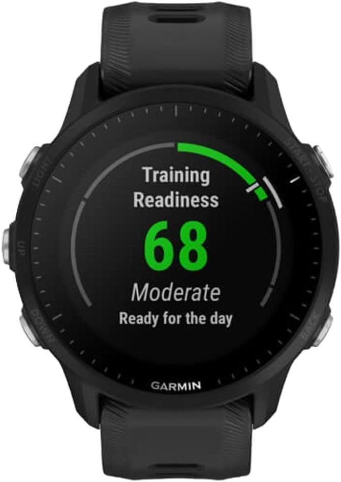 Présentation : Garmin 010-02638-10 Forerunner® 955 Montre connectée GPS de course à pied conçue pour les triathlètes Batterie longue durée Noir