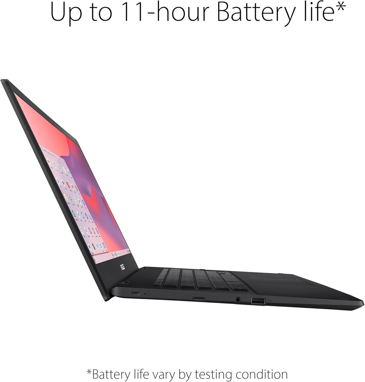 ASUS Chromebook CX1, écran NanoEdge Full HD 15,6 pouces, processeur Intel Celeron N3350, stockage eMMC 64 Go, 4 Go de RAM, clavier résistant aux éclaboussures, Chrome OS, gris minéral, CX1500CNA-WS44F (reconditionné)