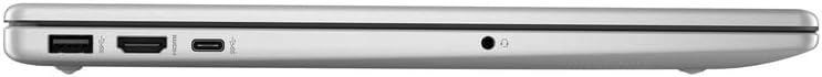 Ordinateur compact portable HP 15,6" FHD pour professionnels et étudiants, 16 Go de RAM, SSD de 512 Go, processeur Intel Core i3 à 8 cœurs, Windows 11, lecteur d'empreintes digitales, écouteurs PLUSERA et hub 8-en-1 inclus, couleur argent naturel.