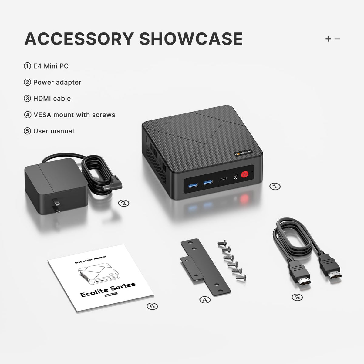 Mini PC BOSGAME E4, double LAN Gigabit, Ryzen 5 3550H, Windows 11 Pro, ordinateur de bureau au format compact, 16 Go de RAM DDR4, SSD NVMe de 1 To, triple affichage, 4 ports USB, Wi-Fi 5/Bluetooth 5.0 – adapté à le bureau et la maison