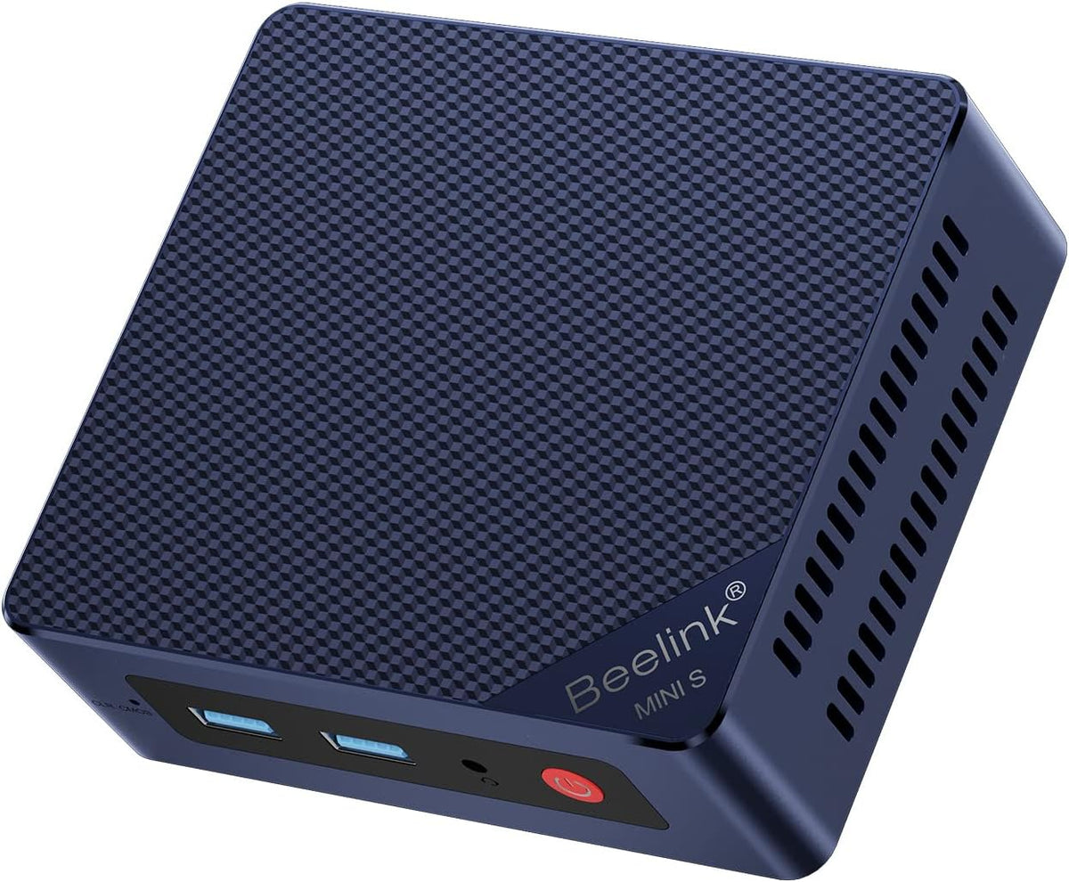 Mini PC Beelink Mini S12, mini-ordinateur de bureau quadricœur N95 de 12e génération, 16 Go de RAM DDR4, SSD de 500 Go, résolution 4K UHD, double HDMI, double Wi-Fi 2,5 Gbit/s/BT 4.0 pour bureau/domicile/HTPC/Windows 11 Home – Modèle pratique