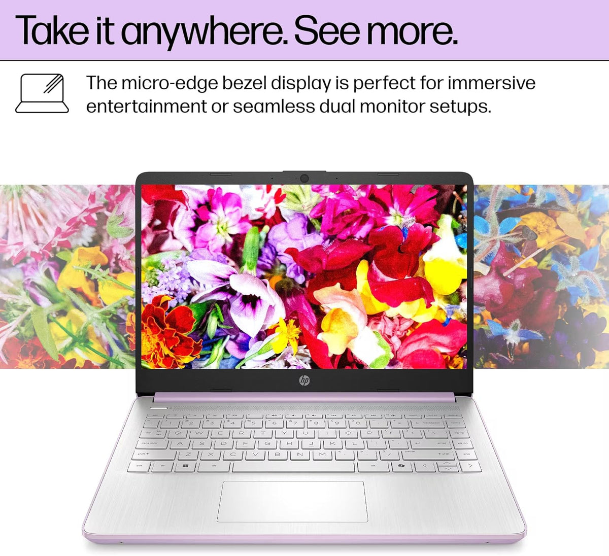 Ordinateur compact portable HP Ultrabook 14 pour le travail, les études et la maison (édition 2025), suite Microsoft Office et Windows 11 Professionnel à vie, processeur Intel quadricœur, 16 Go de RAM et 628 Go de stockage (128 Go UFS + 500 Go