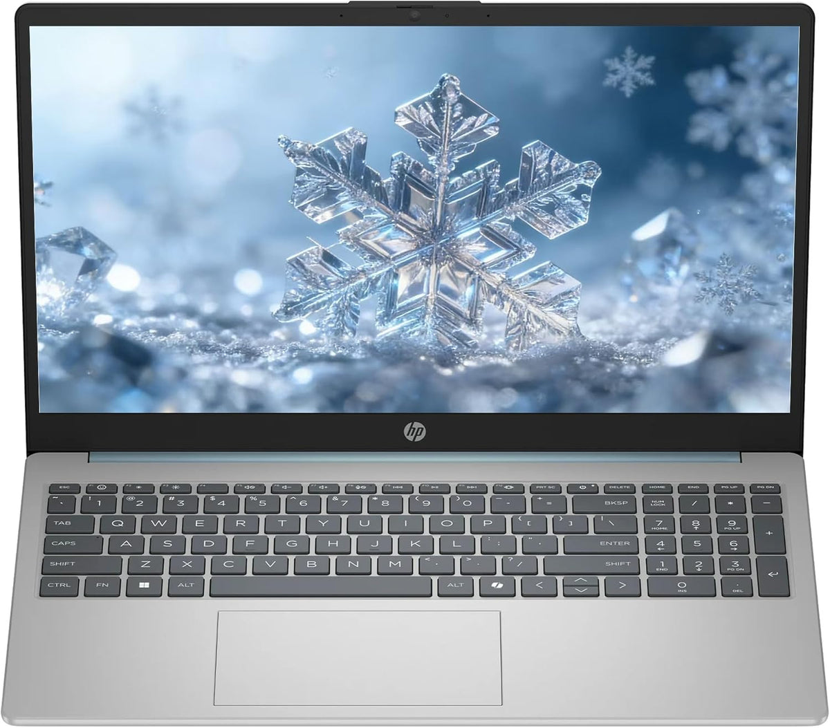 Ordinateur compact portable professionnel HP 15,6" FHD tactile, Windows 11, 32 Go de RAM, SSD 1 To, processeur Intel i3-N305 à 8 cœurs, compatible avec l'intelligence artificielle Copilot, écouteurs PLUSERA et hub 8-en-1 inclus, bleu clair de lune