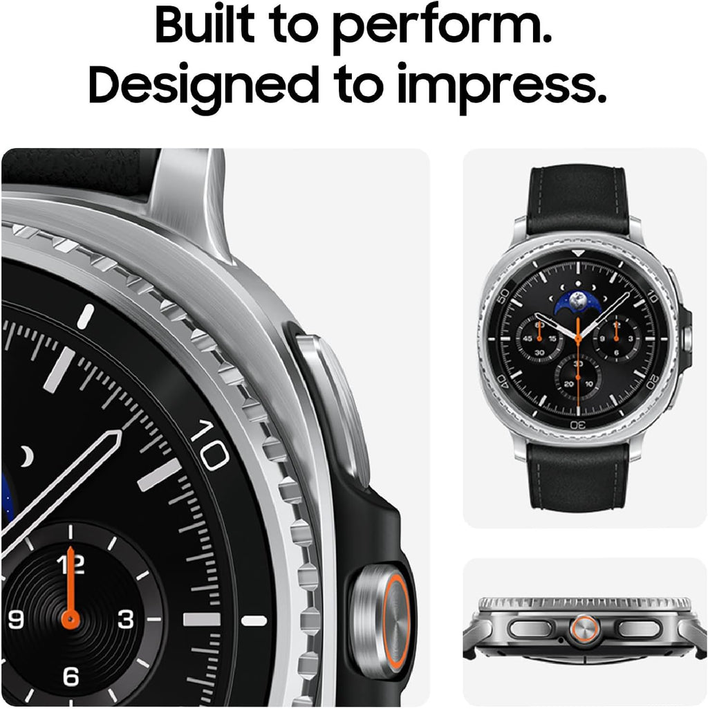Présentation : Samsung Galaxy Watch 8 Classic (2025) 46 mm, montre connectée Bluetooth, design coussin, lunette rotative, bouton d'accès rapide, coaching du sommeil, coaching de course, score d'énergie, noir, version américaine (reconditionnée)