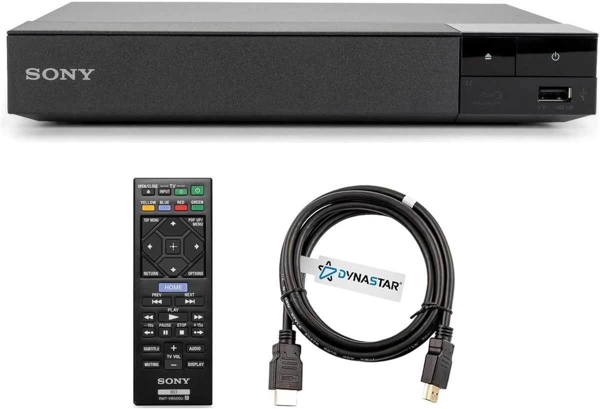 Lecteur Blu-ray multizone compatible doté de le Sony BDP-S1700 | Zones Blu-ray A à Z | Zones DVD 0 à 8 doté de câble HDMI Dynastar 1,8 m