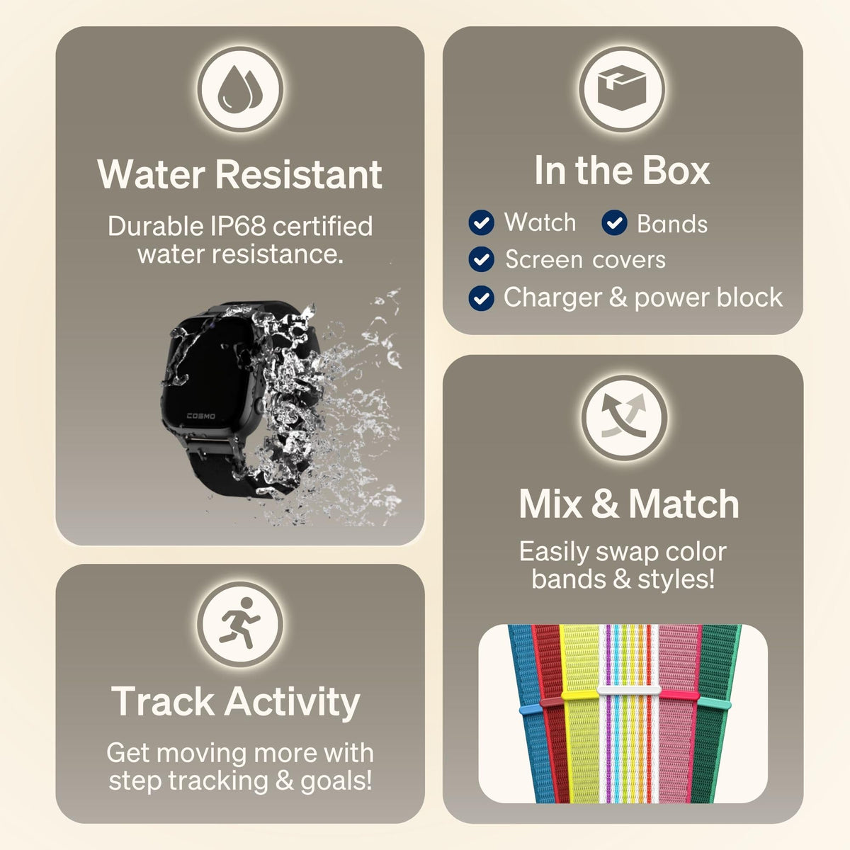 Présentation : Montre connectée pour enfants JRTRACK par Cosmo | Suivi GPS et alertes de sécurité