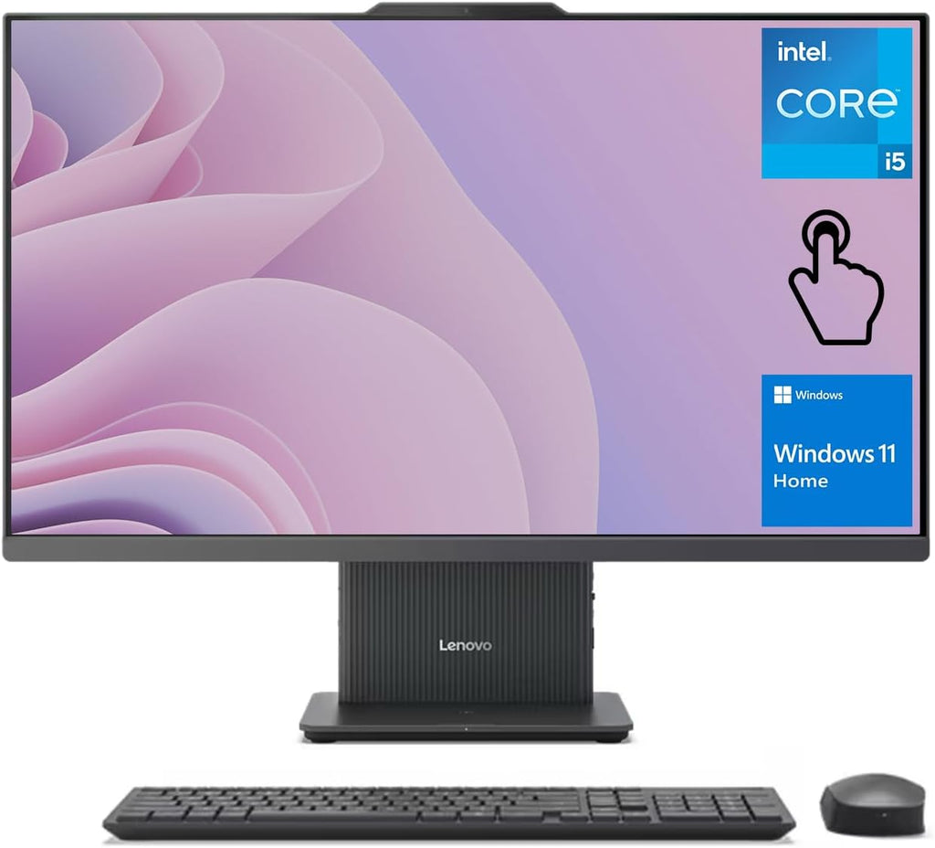 Lenovo IdeaCentre I tout-en-un (2024) : écran tactile intuitif FHD 27 pouces, 100 Hz, processeur Intel Core i5-13420H, 32 Go de RAM DDR5, SSD de 1 To, station de charge à connectivité sans fil, clavier et souris à connectivité sans fil, Wi-Fi 6…