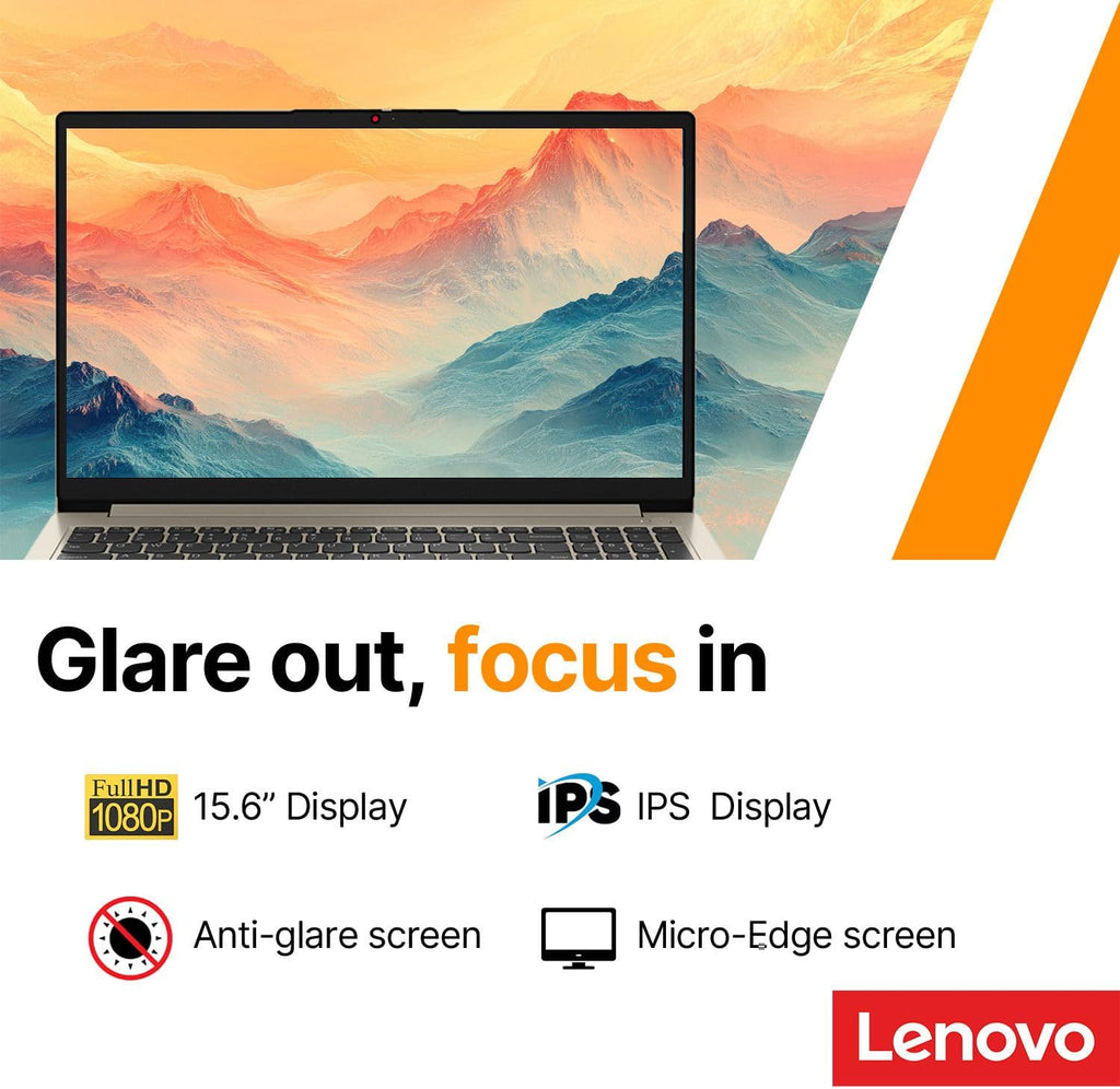 Ordinateur compact portable professionnel Lenovo IdeaPad 15,6 pouces • Microsoft Office 365 • 1,1 To de stockage • DDR4 • Processeur Intel double cœur • 1 To de stockage cloud et 128 Go de SSD • Wi-Fi 6 • Intelligence artificielle Copilot • HDMI •
