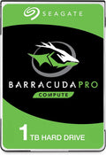 Disque dur interne Seagate BarraCuda Pro 1 To – 2,5 pouces SATA 6 Gb/s 7200 tr/min 128 Mo de cache pour ordinateur de bureau et compact portable, récupération de données – Emballage sans frustration (ST1000LM049)