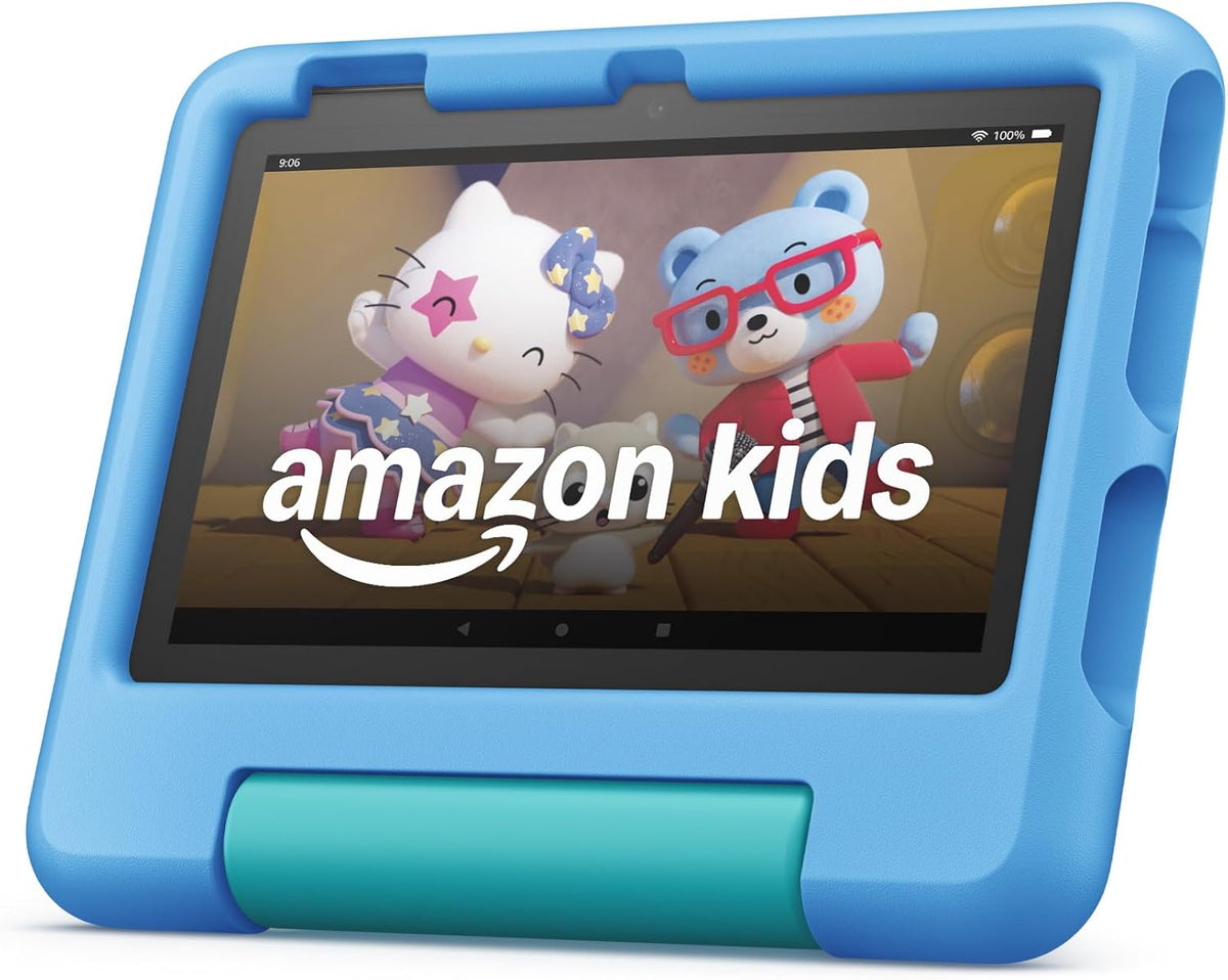 Tablette tactile Amazon Fire 7 pour enfants (dernier modèle) de 3 à 7 ans. Meilleure vente de tablettes pour enfants sur Amazon. Inclut 6 mois de contenu exclusif sans publicité, un contrôle parental facile, 10 heures d'autonomie, 16 Go de stockage,