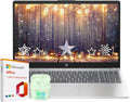 Ordinateur compact portable HP 15,6 pouces avec Microsoft Office 365 inclus, processeur Intel quadricœur, 32 Go de RAM, SSD de 128 Go, Windows 11, écouteurs PLUSERA, argent naturel