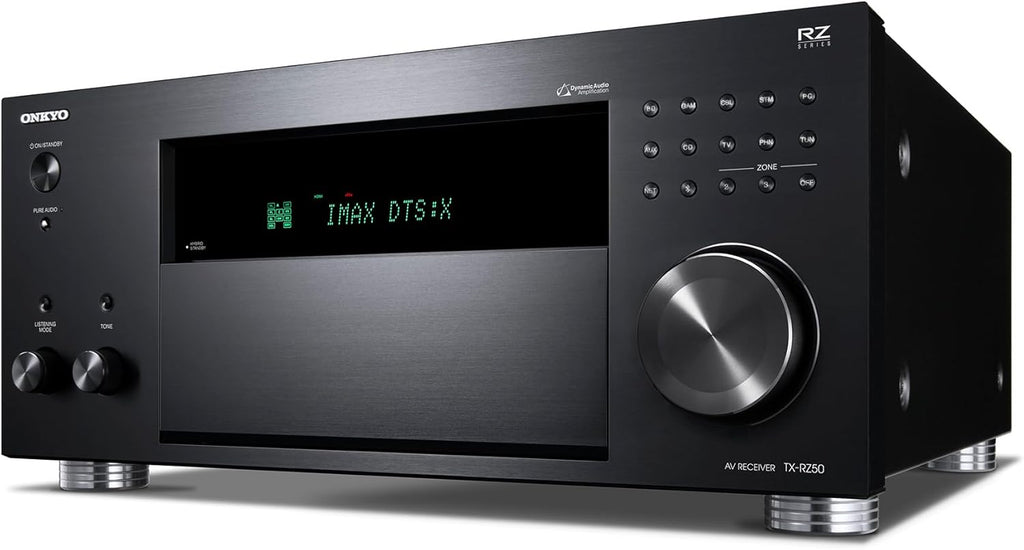 Ampli-tuner AV Onkyo TX-RZ50 9.2 canaux - 120 watts par canal - Compatible Dirac Live dès la sortie de la boîte - Fonctionne doté de Sonos - Certifié THX et plus encore