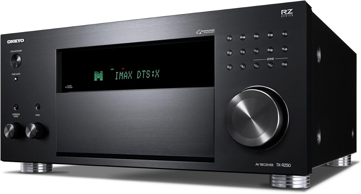 Ampli-tuner AV Onkyo TX-RZ50 9.2 canaux - 120 watts par canal - Compatible Dirac Live dès la sortie de la boîte - Fonctionne doté de Sonos - Certifié THX et plus encore