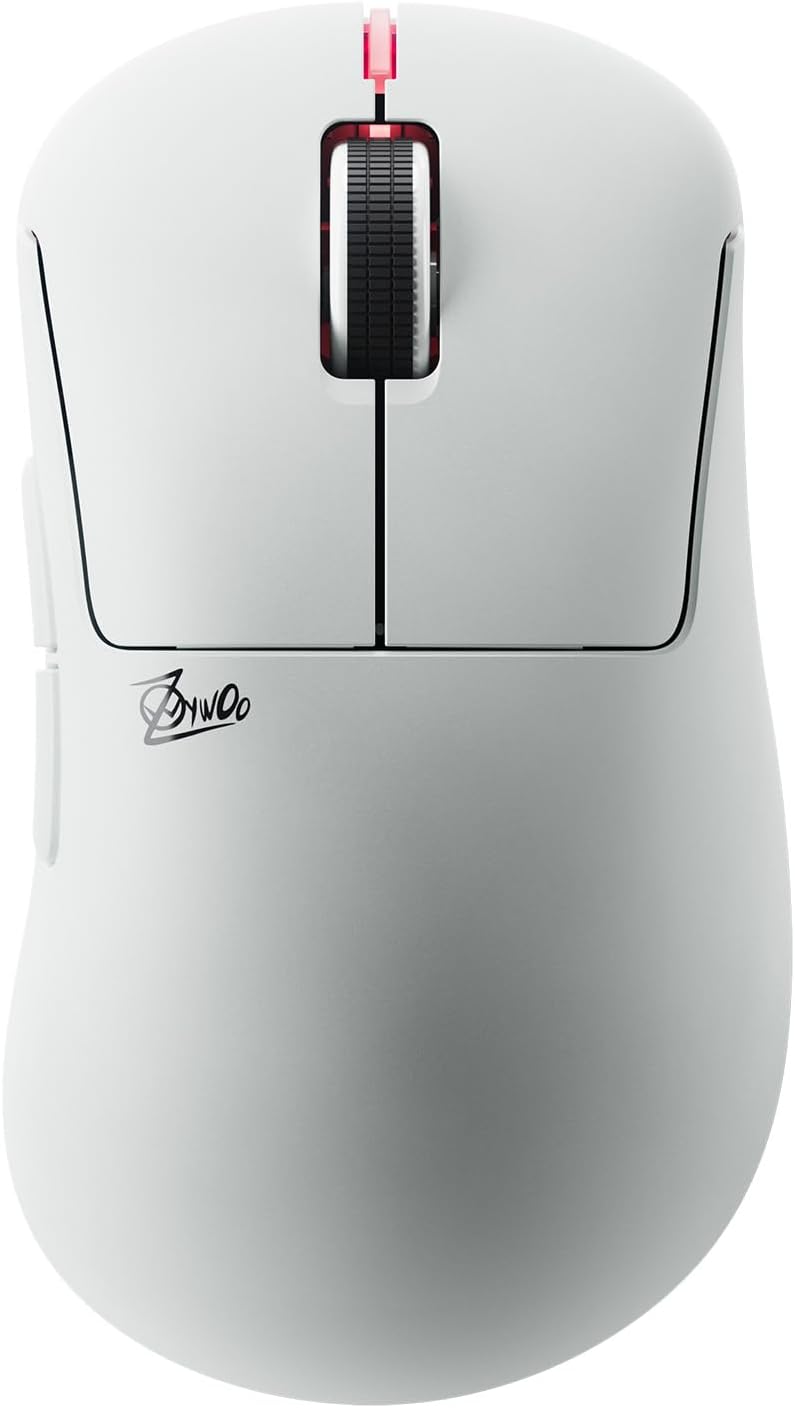 Souris de jeu à connectivité sans fil Pulsar Gaming Gears ZywOo The Chosen Mouse, ultra-légère (59 g), commutateur optique, 32 000 DPI, 750 IPS, capteur XS-1, compatible 8K (taille moyenne, blanche)