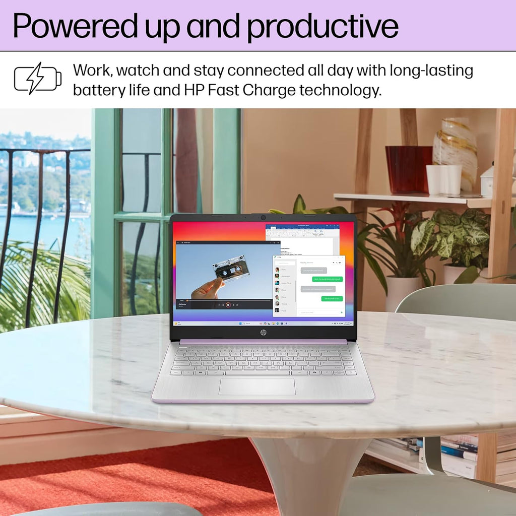 Ordinateur compact portable HP Ultrabook 14 - Professionnel, Études et Personnel - Garantie à vie 2025 - MS Office + Windows 11 Pro - Processeur Intel Quad-Core - 16 Go de RAM et 628 Go de stockage (128 Go UFS + 500 Go extensible) - Wi-Fi 6