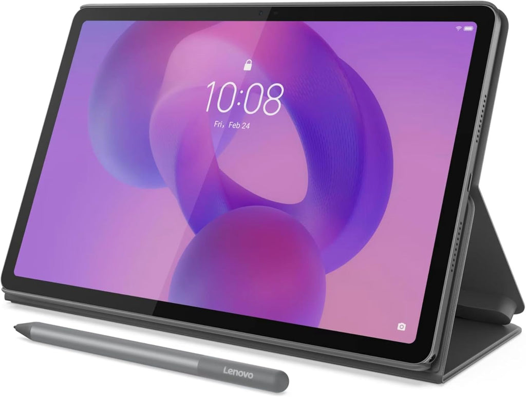 Tablette tactile Lenovo Idea Tab 11 avec stylet et étui folio - Dimensity 6300 / 8 Go de RAM / 128 Go de stockage / Android 15 / 2,5K / 90 Hz / Gris lunaire