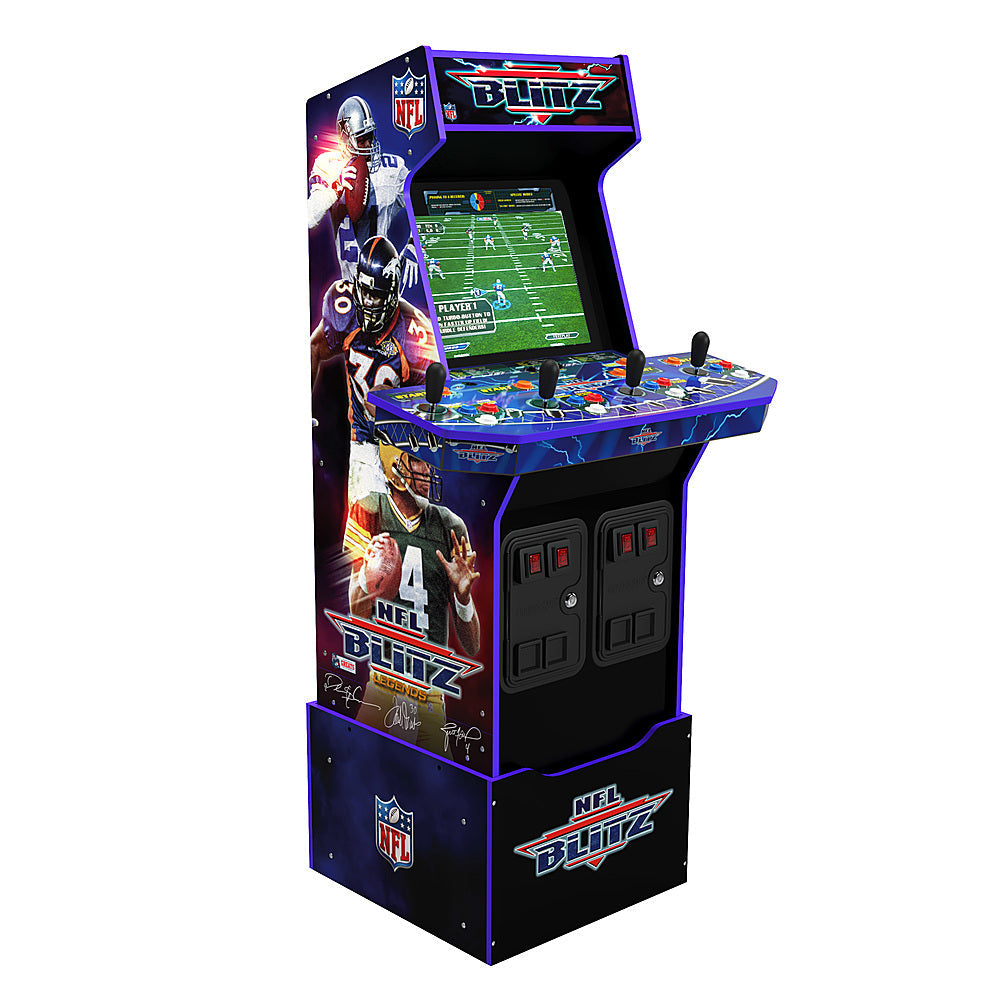 Arcade1Up – Salle d'arcade NFL Blitz doté de estrade et enseigne lumineuse – Multi