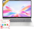 Ordinateur compact portable professionnel HP 15,6 pouces avec Microsoft 365 • Édition 2026 • 8 Go de RAM • Copilot AI • Processeur Intel N100 quadricœur • 1,1 To de stockage (1 To OneDrive + 128 Go SSD) • Windows 11 • Sans souris