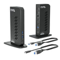 Station d'accueil double HDMI 1080p PLUGABLE pour USB-C et USB 3.0 – Modèle pratique