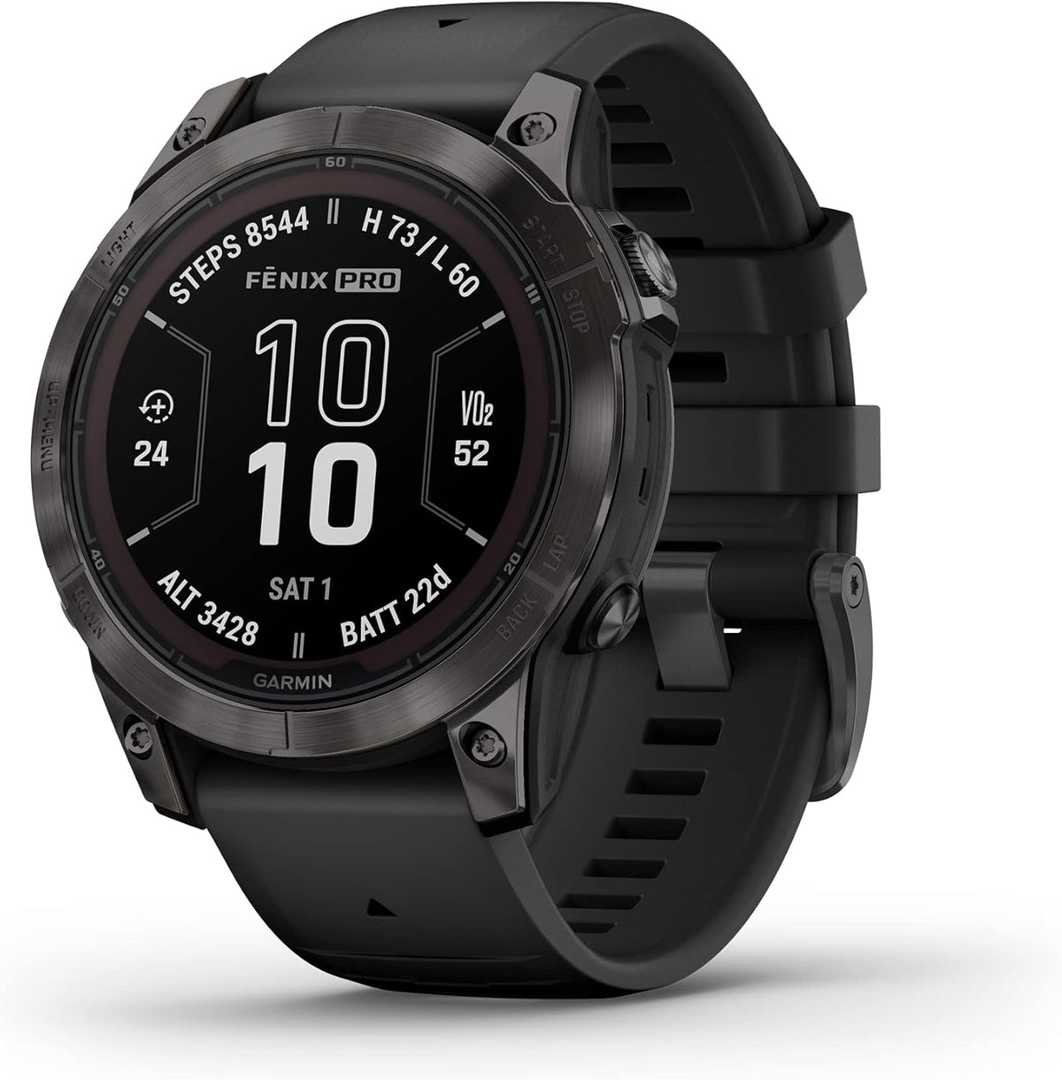 Présentation : Montre connectée GPS multisport Garmin fēnix 7 Pro Sapphire Solar avec lampe torche intégrée, recharge solaire, noire, 47 mm (reconditionnée)