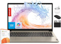 Ordinateur compact portable Lenovo IdeaPad pour étudiants et professionnels (2025), écran 15,6 pouces, 12 Go de RAM + 1,1 Go de stockage (500 Go SSD + 128 Go eMMC + 500 Go d'extension), processeur Intel Core 2 voies, Wi-Fi 6, HubxcelAccessory