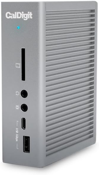 Station d'accueil CalDigit TS3 Plus Thunderbolt 3 - Charge réactif 87 W, 7 ports USB 3.1, USB-C Gen 2, DisplayPort, lecteur de carte SD UHS-II, Ethernet Gigabit pour Mac et PC, compatible Thunderbolt 4 (câble de 0,8 m)