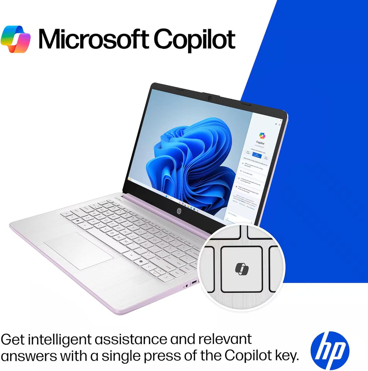 Ordinateur compact portable HP 14" Ultra Léger et Fin 2026 Premium, MS Office, Copilot AI, processeur Intel quadricœur, 4 Go de RAM DDR5, 628 Go de stockage (128 Go UFS + 500 Go extensible), batterie longue durée, MarxsolAccessory, Windows 11