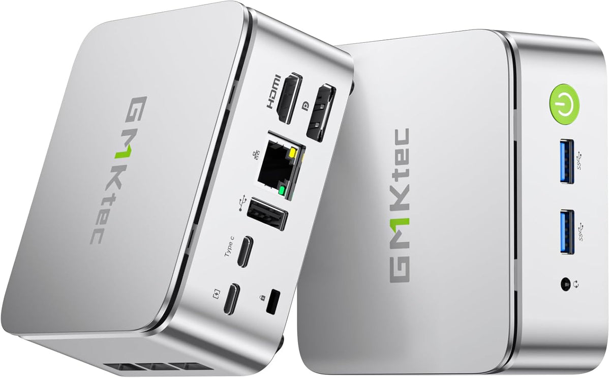 Mini PC GMKtec Ryzen 5 3500U, SSD NVMe 1 To, 16 Go DDR4, carte réseau 2,5 GbE, LAN, ordinateur de bureau pour un usage domestique ou le bureau (HTPC), Proxmox, HDMI 2.1, USB-C, DP, triple écran 4K, Nucbox G10